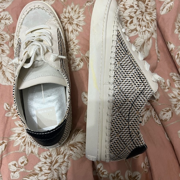 Dolce Vita Women's Zolen Sneakers - Black and Cream - Picture 4 of 7